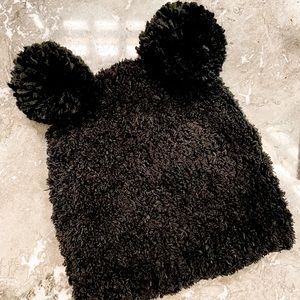 Fuzzy Pom Beanie